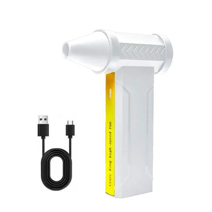 800,000RPM Air Blower Electric Turbo Violent Fan Brushless Motor High-Speed Turbo Jet Fan USB Rechargeable Powerful Dust Blower