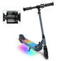 Kids Electric Scooter for Ages 6-14,150W Motor,4 Adjustable Height&Speed,LED Display&Colorful Lights,Best Gifts for Girls&Boys