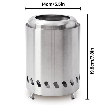 Smokeless Tabletop Fire Pit Indoor Outdoor Table Top Firepit Portable Mini Stove Wood Burning Or Pellet Fueled Portable Bonfire