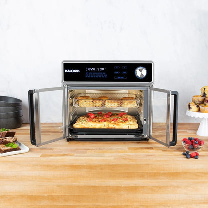 26 Qt Digital Air Fryer Oven Grill 10 in 1 Multicooker Smokeless Sear Technology Turbo MAXX 1700W 22 Presets Dishwasher Safe