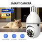 Ease Life APP-Light Bulb Security Cameras Outdoor Wireless WiFi Camera 5GHz, 360 Degree, E27 Light Socket Screw In Securi