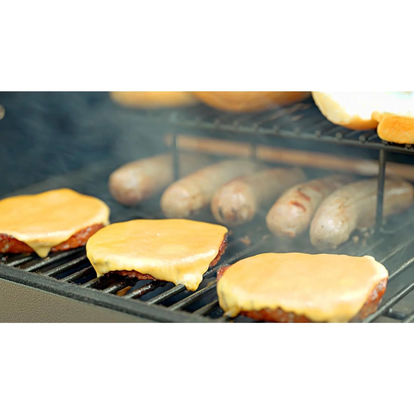 Freedom Stoves Portable Pellet Grill Smoker with Peaked Lid Smoke,Sear Includes 2 Meat Probes 8.5LB Hopper Capacity & Timer