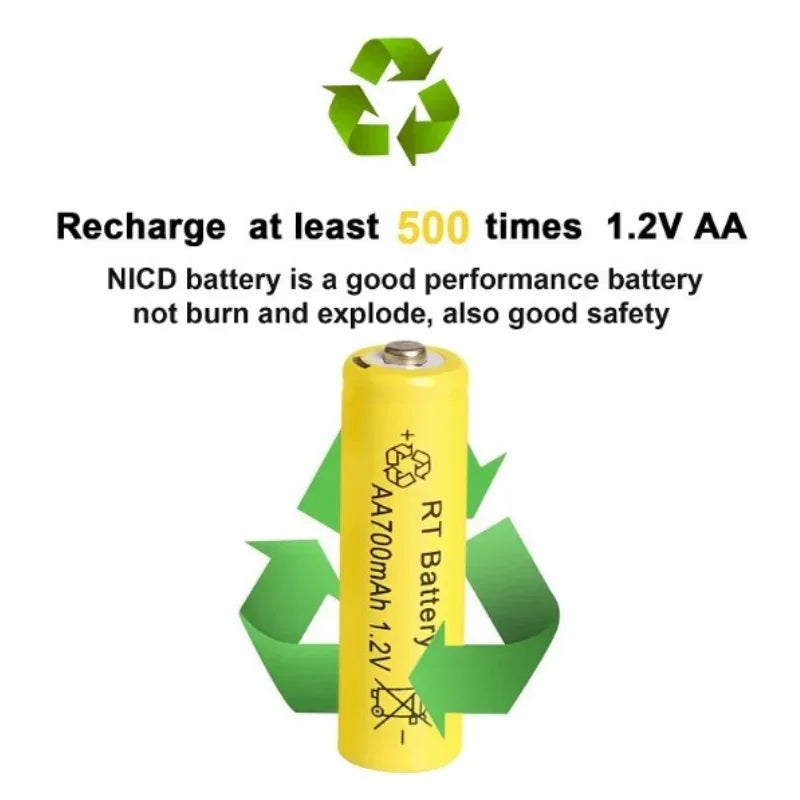 Skywolfeye 30pcs/24pcs/18pcs/12pcs/6pcs AA AAA NiMh 1.2V 700mah Rechargeable Battery Set with 6 Slot Battery Charger