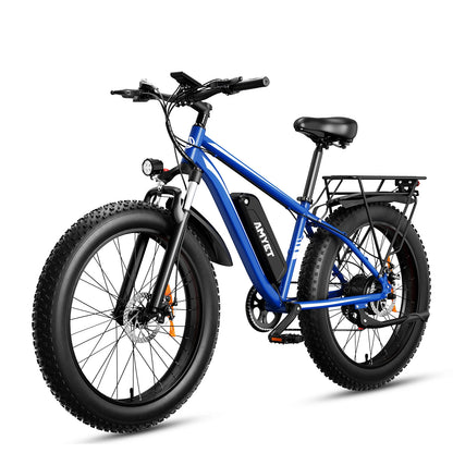 AMYET Electric Bike EB26 Adults Electric Bicycle Peak 1500W 48V 15AH e bike 26" Fat Tire Mountain Bike 31mph  Electric Dirt Bike