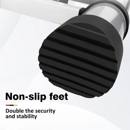 BRIEFNESS 6.2M/20.3FT Multi-Purpose Aluminium Telescopic Ladder W/Detachable Hooks&Extendable Steps,load capacity 150kg,No-slip