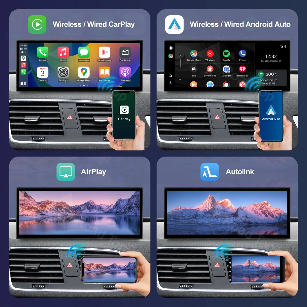 Road Top 12.3" Linux Screen Multimedia For Audi Q3 2013-2018 Wireless CarPlay Android Auto Airplay Car Radio Player