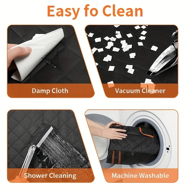 Dog Seat Cover, Pet Dog Seat Cover, Hammock Heavy Duty Scratch Resistant Anti Slip Durable Soft Pet Rear Seat Cover for Cars, keeps fur off vehicle's interior.