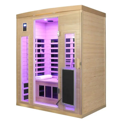 Low EMF 3-Person Far Infrared Sauna Room – Enhanced Relaxation and Detoxification Experience