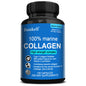 Marine Collagen | with Hyaluronic Acid, Vitamin C and Biotin | High Strength Collagen Supplement for Men and Women 120 Capsules