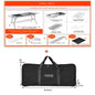 Stainless Steel Charcoal Grill Barbecue Tool Portable Free Installation Handle Folding  BBQ Cooking Grid  For  Park