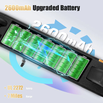 Electric Scooter for Kids Ages 6-14,180WMotor,Colorful Lights,Adjustable Height&Speed,LED Display,Foldable Scooter Idea Gift