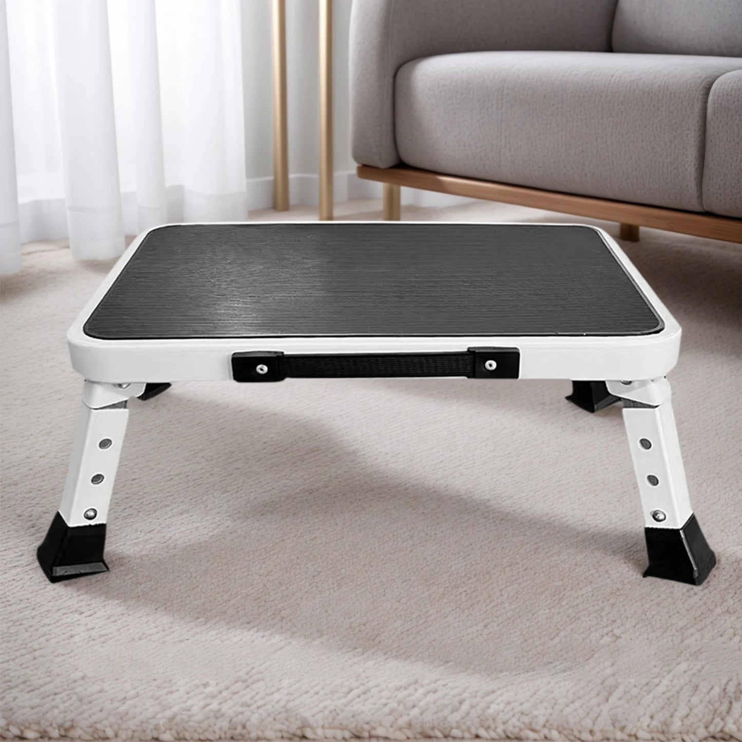 1 Step Foldable Heavy Duty Stepladder with Wide Pedal Lightweight Step Stool Ladder Stool for Adults Household Outdoor Indoor