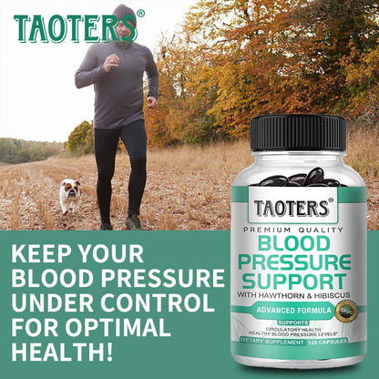 Blood Pressure Support Supplement – Helps Balance Blood Pressure, Improve Blood Flow, Heart and Brain Health, Lower Cholesterol