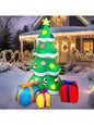 JOYFY 7 FT Christmas Tree Inflatables Outdoor Decoration Giant with 3 Gift Boxes Build-in LEDs for Blow Up Xmas Decoration