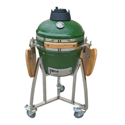 AUPLEX 16-Inch Kamado Barbecue Grill Outdoor Kitchen Smoker Bbq Egg