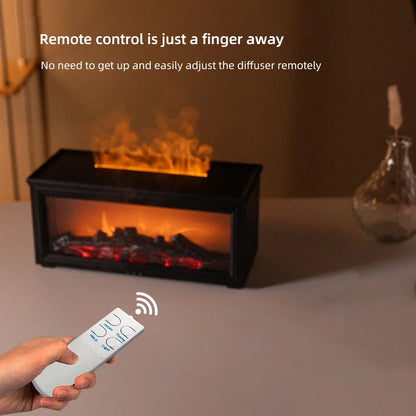 Desktop  Fireplace with Atmosphere Light - Portable Simulation Fireplace Heater for Bedroom, Home, Office Decorations - Creative