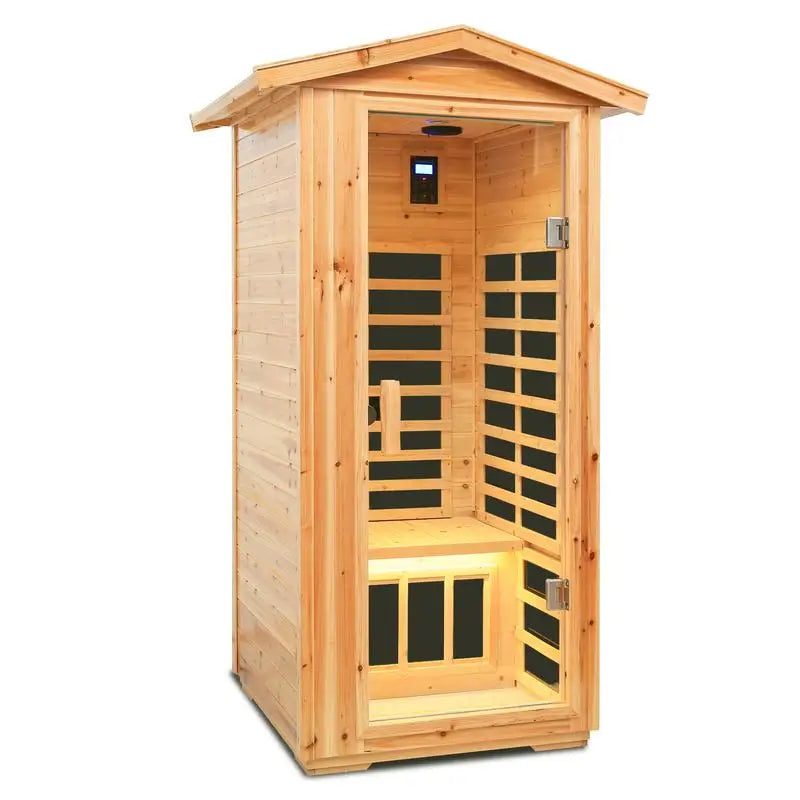 Infrared Outdoor Sauna Room - Far Infrared Old Fir Design for Relaxation and Wellness