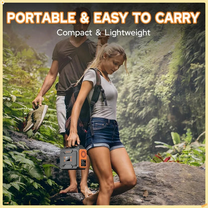 300W Portable Solar Generator | 65W Power Bank + 40W Panel for Home Backup, RV & Outdoor Camping Trips