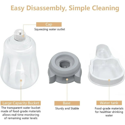 1.58 Gallon Automatic Dog Water Bowl Dispenser with Large Capacity Water Feeder for Cats and Dogs BPAFree Ideal for Continuous