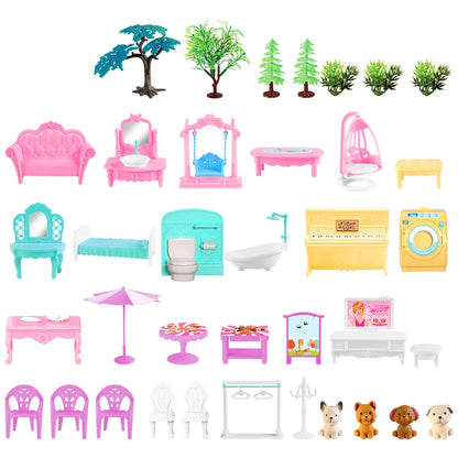 Diy Kit Pretend Play Building Home Educational Toys for Girls Children for Girls Boys Age 3+