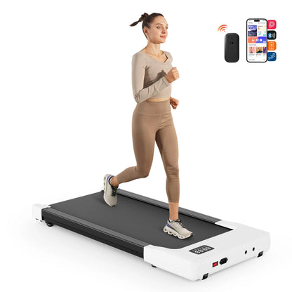 Walking Pad Under Desk Treadmill 2 in 1 Portable Treadmill with Remote Control LED Display 2.5HP Walkingpad for Home&Office