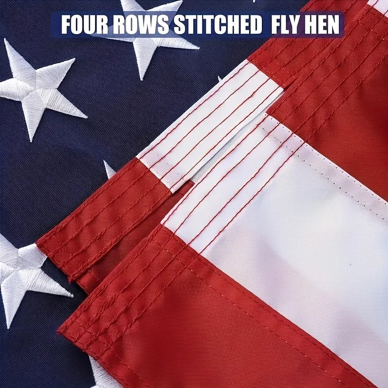 1 American Flag - Sewn Stars and Stripes, Durable and Light-Resistant, Outdoor Use, Patriotic Decoration, American Flag Theme