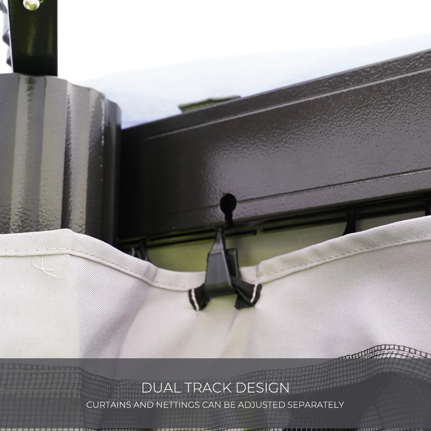 10x13 FT Gazebo for Patios Outdoor Gazebo with Mosquito Netting and Curtains Outdoor Patio Canopy for Deck Backyard Garden Lawns