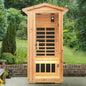 Infrared Outdoor Sauna Room - Far Infrared Old Fir Design for Relaxation and Wellness