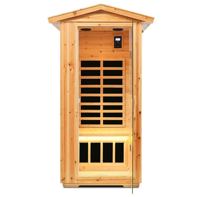 Infrared Outdoor Sauna Room - Far Infrared Old Fir Design for Relaxation and Wellness