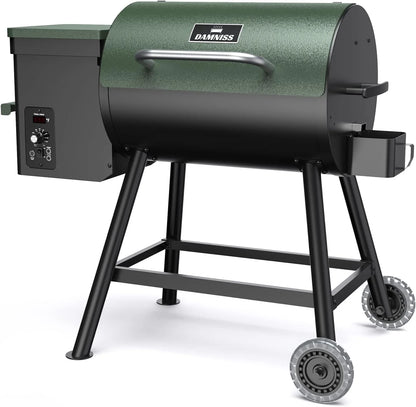 Electric Wood Pellet Smoker Grill 8 In 1 BBQ Grills for Outdoor Grill with Auto Feed & PID Temperature Control (180-450°F)456 Sq