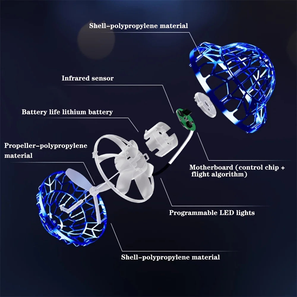 Smart Induction Flying Ball Toy, Hand-controlled Boomerang Hover Ball,Cosmic Saucer Flying Spinner Swing Ball,Toy gift  LYBMTWF