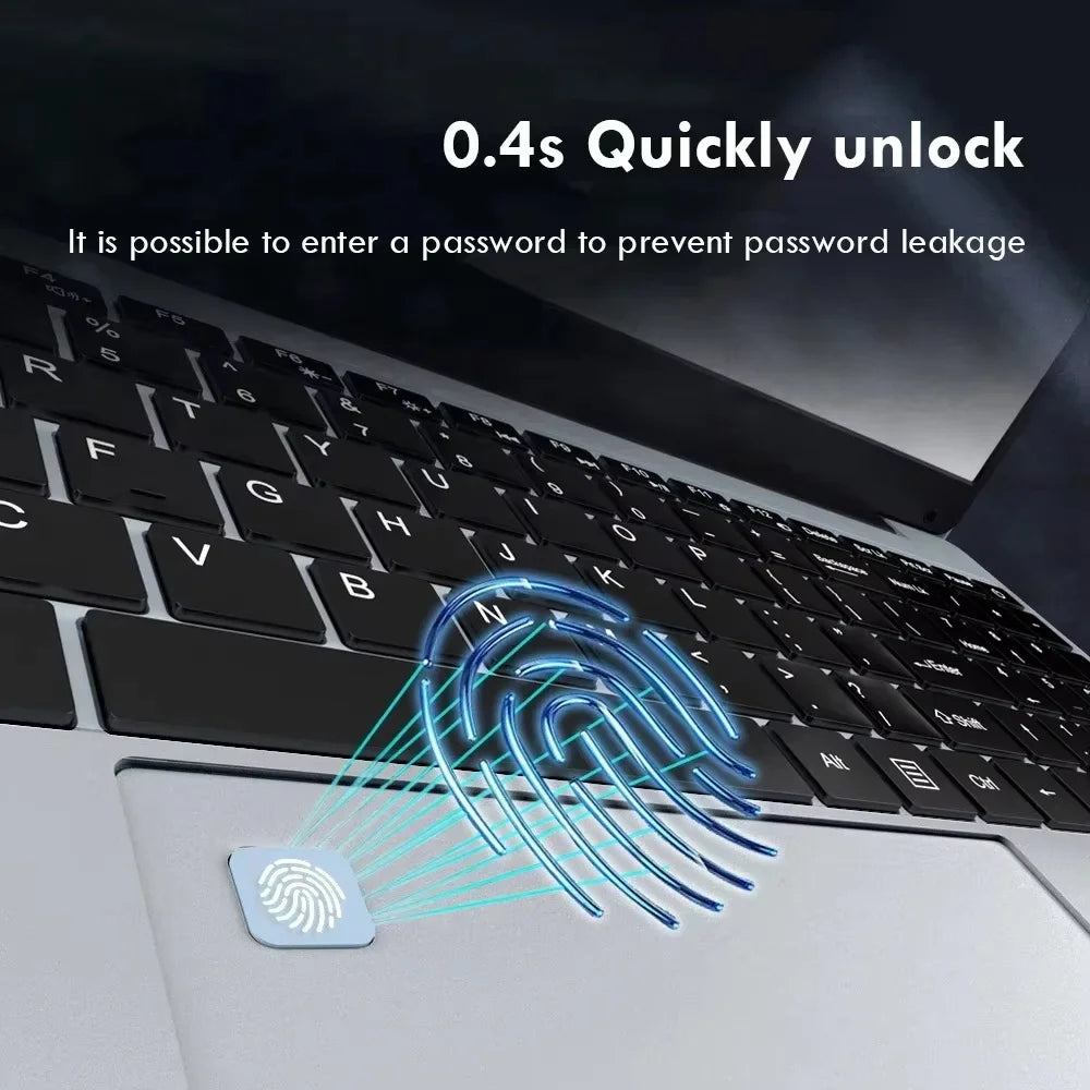 Xiaman 15.6" Ultra Slim Laptop Computer Windows 11 Laptop 16GB RAM 1TB 2TB SSD Intel Celeron N4000 HD Office Study Notebook PC