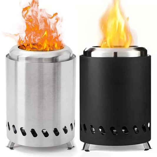Smokeless Tabletop Fire Pit Indoor Outdoor Table Top Firepit Portable Mini Stove Wood Burning Or Pellet Fueled Portable Bonfire