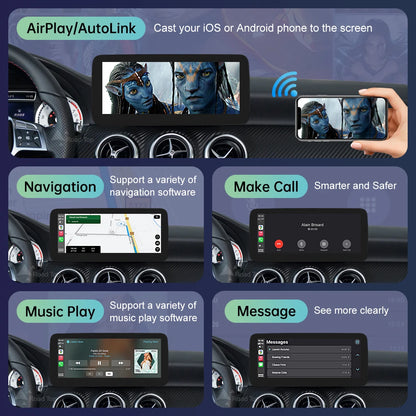 Road Top Touch Screen for Mercedes Benz B/A Class W176 CLA GLA W246 NTG4.5 Multimedia GPS With Carplay Android Auto Car Player
