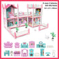 Girl Doll House Toy Children Pretend Play Dollhouse Villa Patchwork Dream Furniture Home Doll House for Kids Christmas Toy Gifts