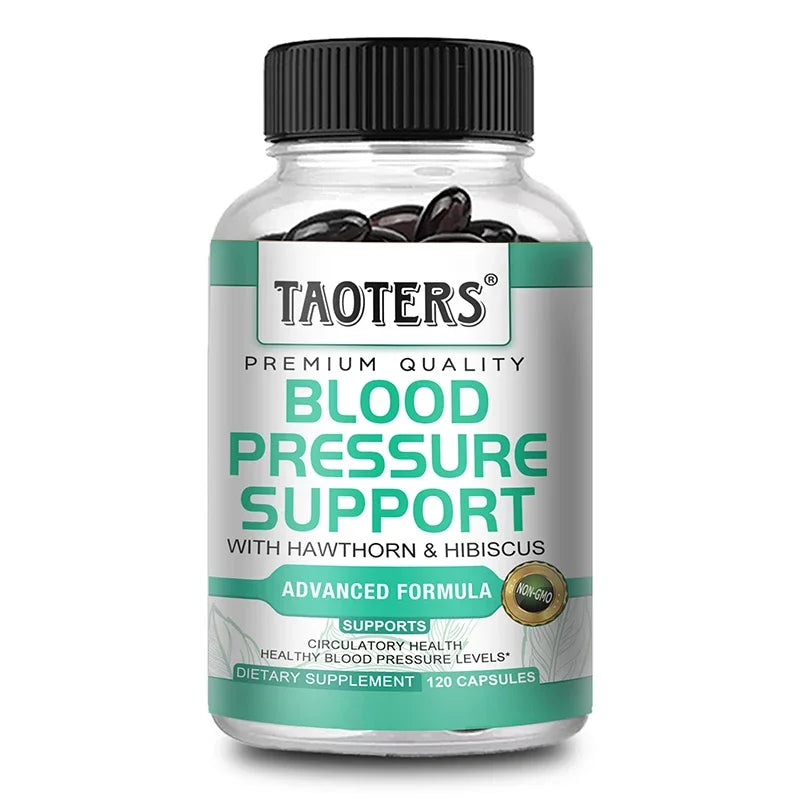 Blood Pressure Support Supplement – Helps Balance Blood Pressure, Improve Blood Flow, Heart and Brain Health, Lower Cholesterol