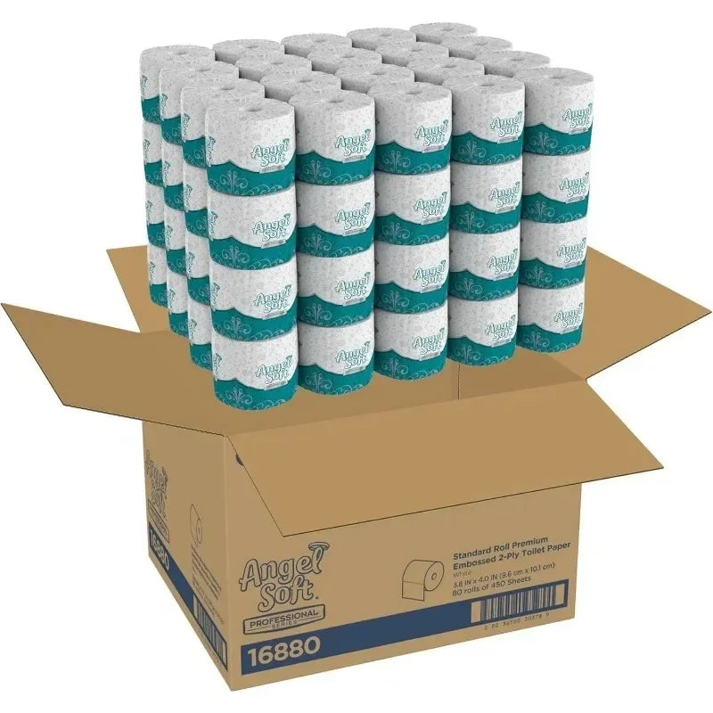 Furniture.Angel Soft Toilet Paper, 16880, Bulk Case of 80 Rolls, Individually Wrapped, 2-Ply Soft and Strong Toilet Tissue sofa