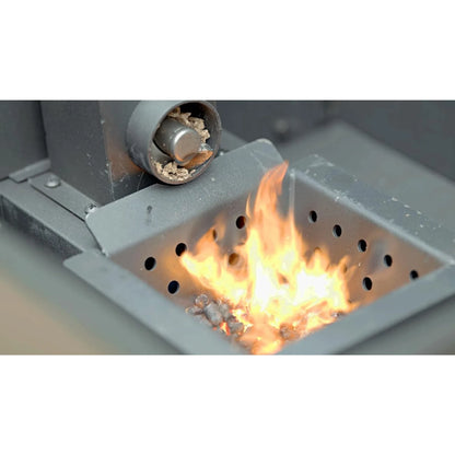 Freedom Stoves Portable Pellet Grill Smoker with Peaked Lid Smoke,Sear Includes 2 Meat Probes 8.5LB Hopper Capacity & Timer