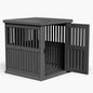 Dog House - Resin Outdoor Dog Kennel with Ventilated Design, Waterproof Dog Bed Shelter for Backyard, Garden & Patio