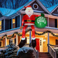 15FT Christmas Inflatable Outdoor Decoration Climbing Santa Giant Christmas Inflatables with LED Lights for Lawn Yard Xmas Deco