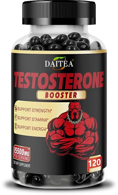 Men's Strength, Energy Booster, Natural Support for Muscle Growth, Stamina & Energy, 120 Capsules
