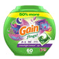 Gain Flings Laundry Detergent Pods 60 Count Moonlight Breeze Scent All Machine Compatible OxiBoost Febreze Heavy-Duty Cleaning