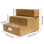 Small Dog Stairs Pet 3 Steps Stairs 30cm Height for Small Dog Cat Ramp Ladder Antislip Removable Dogs Bed Stairs Pet Supplies