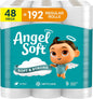 Soft Toilet Paper, 4/8/16/48 Mega Rolls = 16/32/64/192 Regular Rolls, Soft and Strong Toilet Tissue