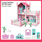 Girl Doll House Toy Children Pretend Play Dollhouse Villa Patchwork Dream Furniture Home Doll House for Kids Christmas Toy Gifts