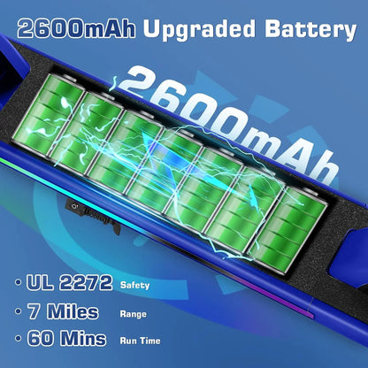 Kids Electric Scooter for Ages 6-14,150W Motor,4 Adjustable Height&Speed,LED Display&Colorful Lights,Best Gifts for Girls&Boys