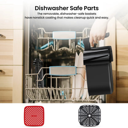 5 Quart Digital Display Air Fryer 8 Cooking Presets