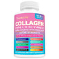 Collagen Types I, II, III, V and X - Biotin, Capillary Vitamin, Hyaluronic Acid - Supports Skin, Hair, Nails and Joints