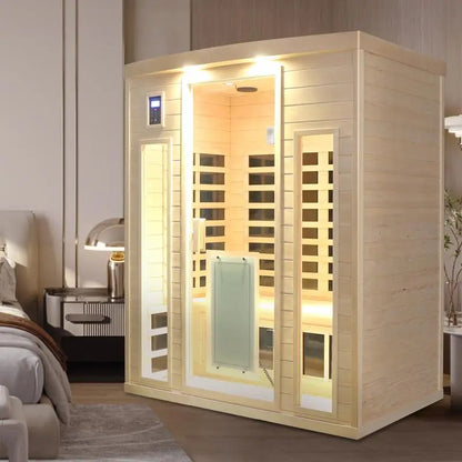 Low EMF 3-Person Far Infrared Sauna Room – Enhanced Relaxation and Detoxification Experience