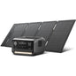 Solar Generator RIVER 3 Plus with 45W Solar Panel, 286Wh Portable Power Station LiFePO4 Battery, 3 Up to 1200W AC Outlets